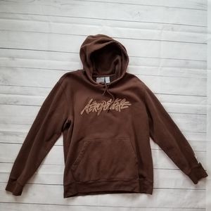 Aeropostale brown hooded sweatshirt medium